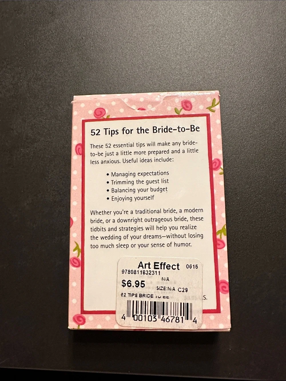 52 Tips for the Bride-to-Be Party Game — Pink